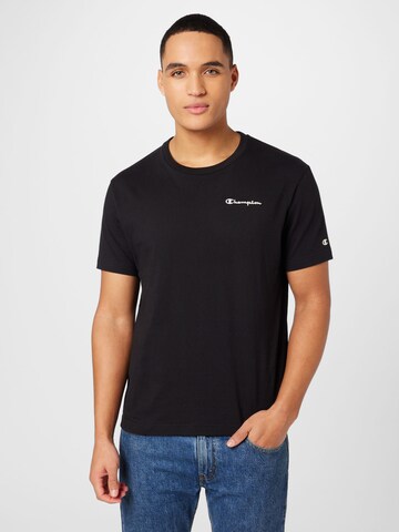 Champion Authentic Athletic Apparel - Camisa em preto: frente