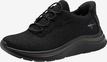 Baskets basses Tamaris en noir : devant