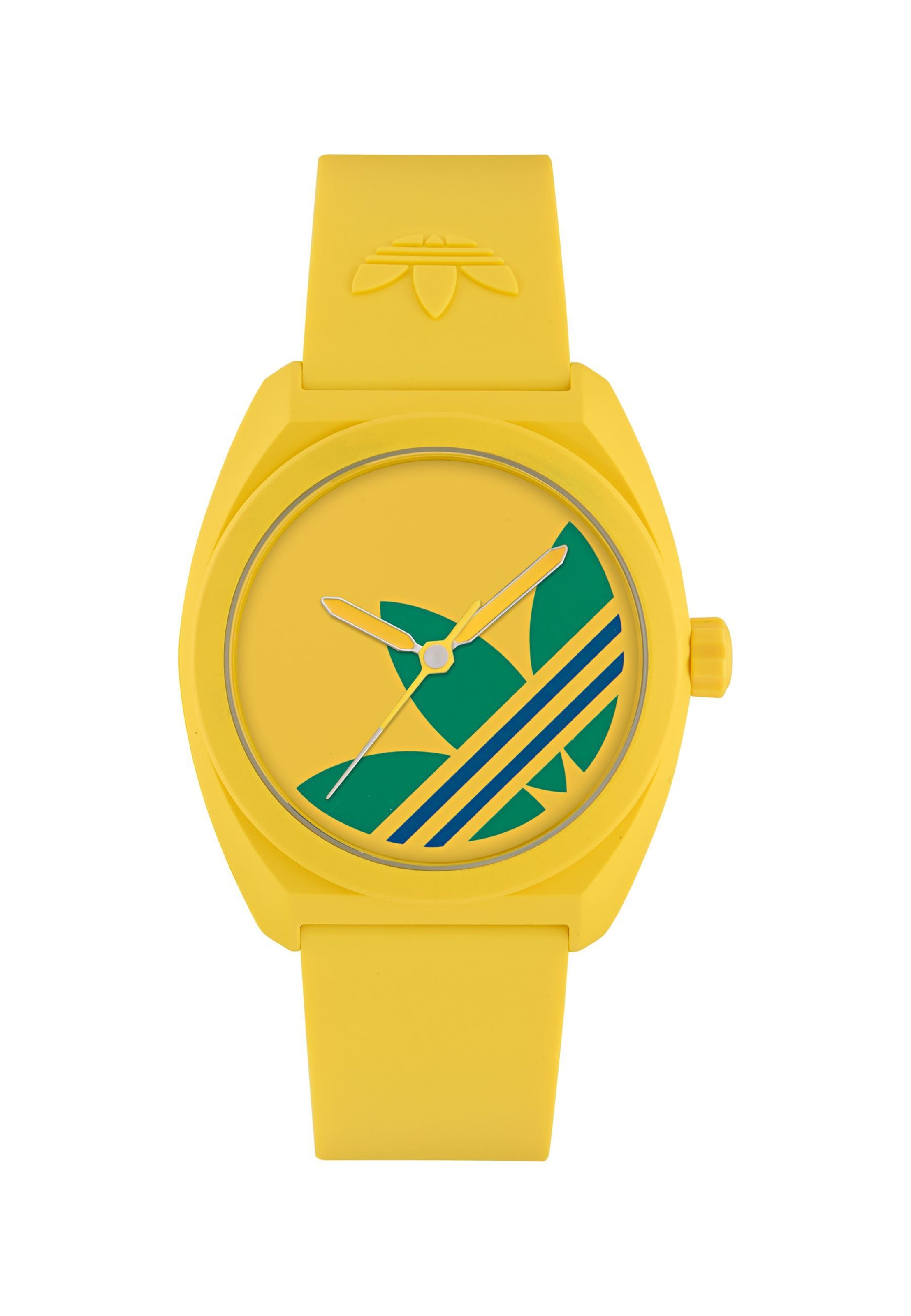ADIDAS ORIGINALS Analoog horloge 'PROJECT THREE' in Geel: voorkant