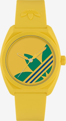 ADIDAS ORIGINALS Analoog horloge 'PROJECT THREE' in Geel: voorkant