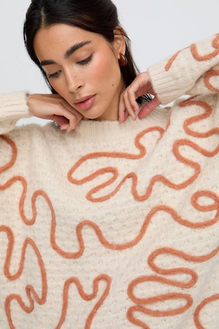 RAFFYA Sweater 'Elton' in Beige