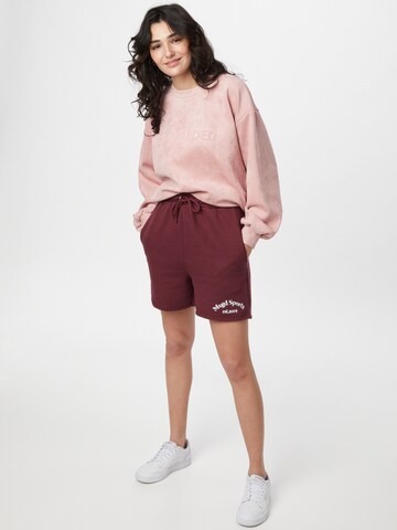 Missguided Loosefit Παντελόνι σε κόκκινο