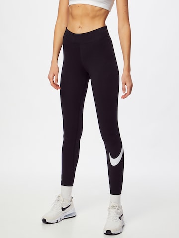 melns Nike Sportswear Legingi: no priekšpuses