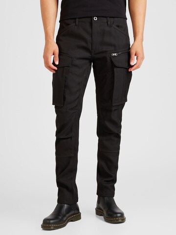 G-STAR Tapered Cargo Pants in Black: front