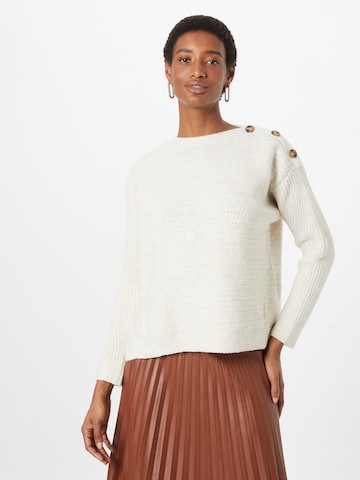 Pull-over MORE & MORE en blanc : devant