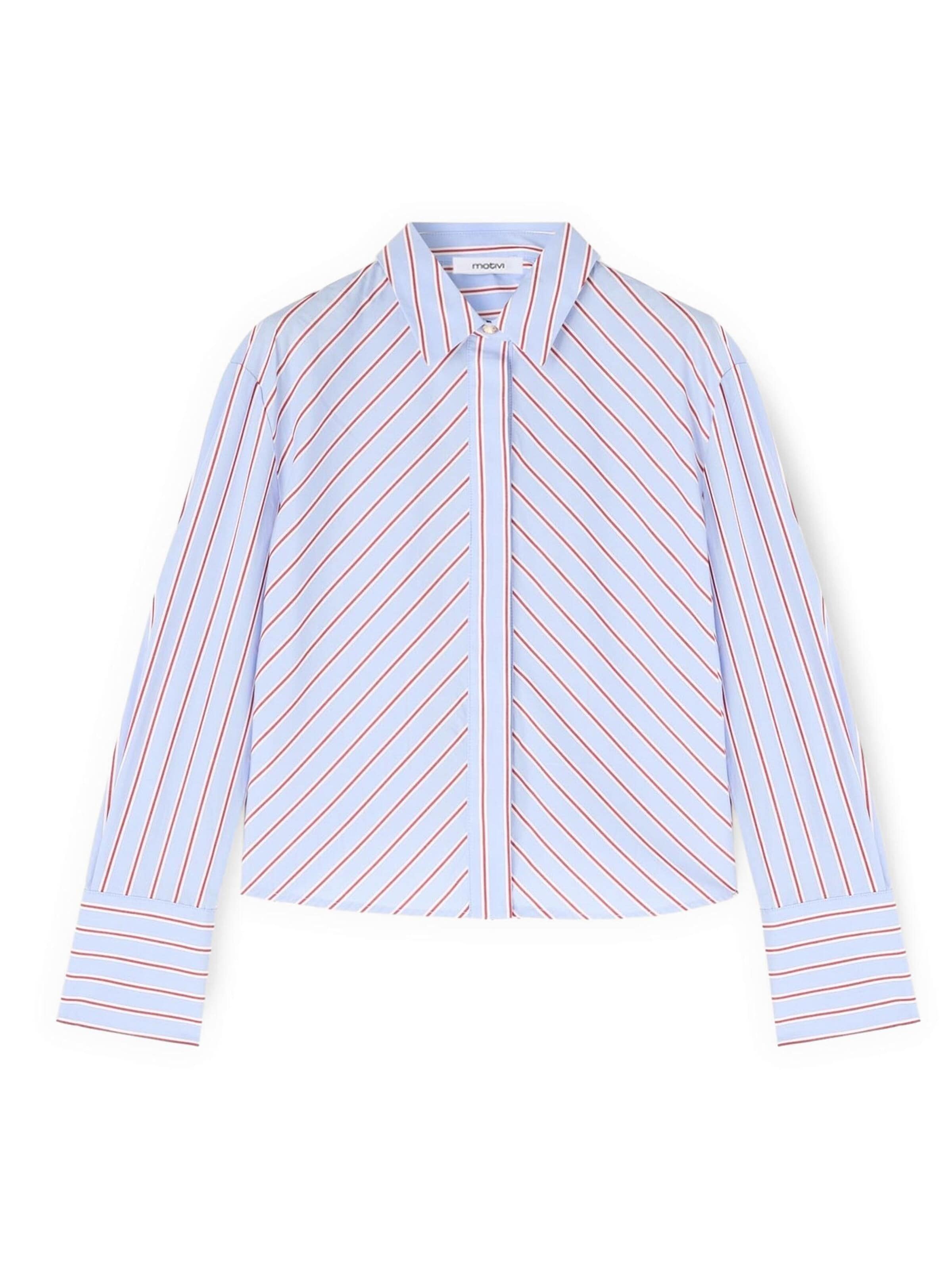 MOTIVI Blouse in Blauw: voorkant