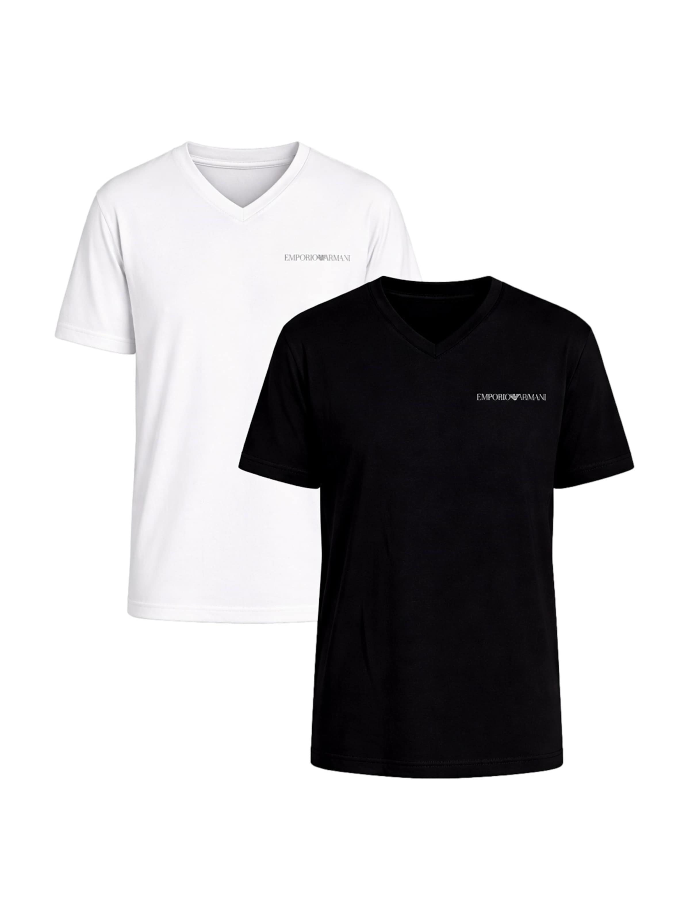 T-Shirt Emporio Armani en blanc : devant