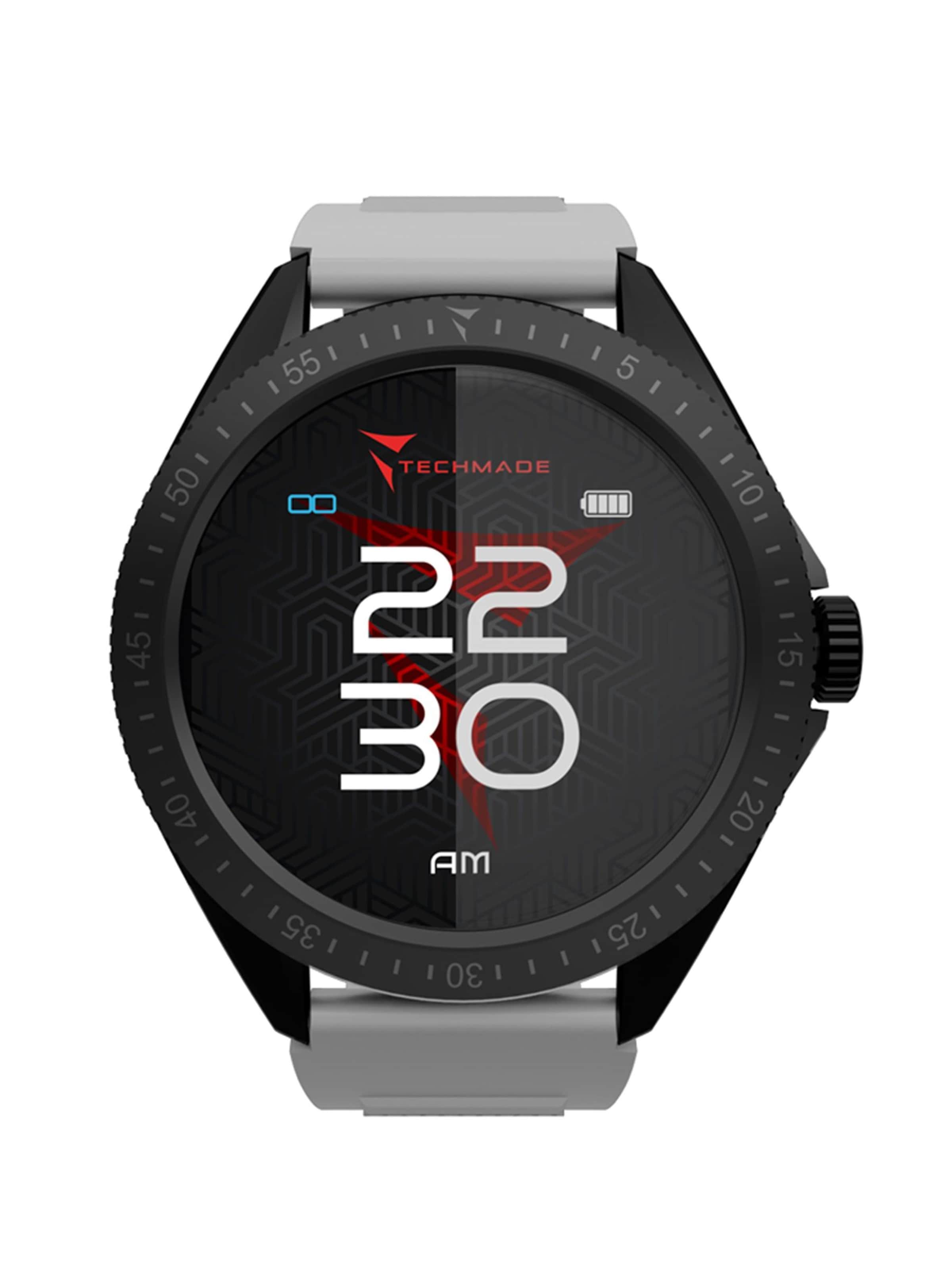 Techmade Digitaluhr 'SmartWatch ROCKS GRAY'‌‌‌‌‌‌‌‌‌‌ in Grau: Vorderseite
