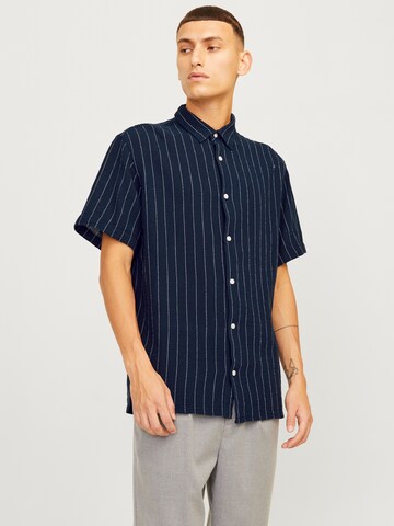 Fit confort Chemise 'JORJoshua' JACK & JONES en bleu : devant