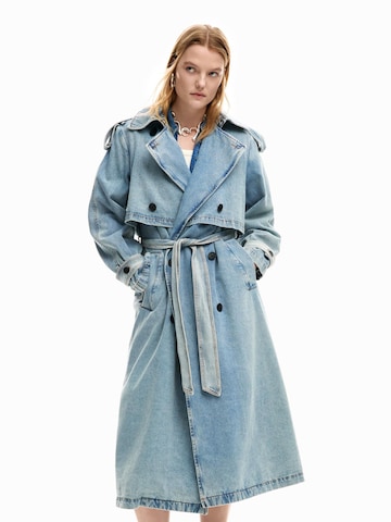 Desigual Prechodný kabát - Modrá: predná strana