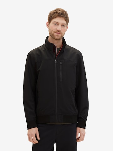 TOM TAILOR Between-Season Jacket in Black