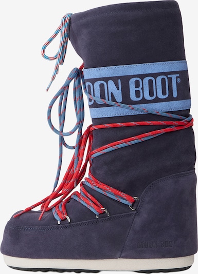 MOON BOOT Talvisaappaat koossa 35-38 värissä vaaleansininen / tummansininen / punainen, Tuotenäkymä