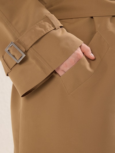 Trendyol Curve Ανοιξιάτικο και φθινοπωρινό παλτό σε άμμος, Άποψη προϊόντος