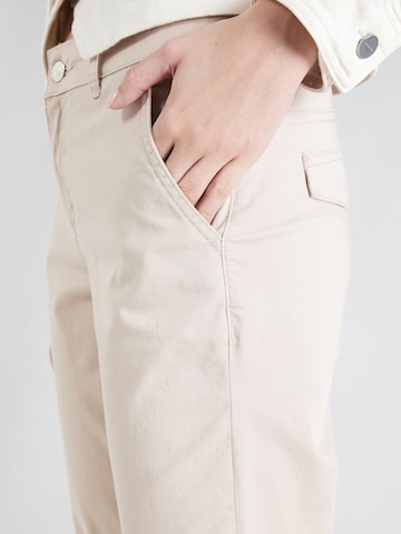 MORE & MORE Normální Chino kalhoty – béžová