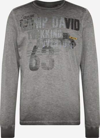 CAMP DAVID Shirt in Grey: front