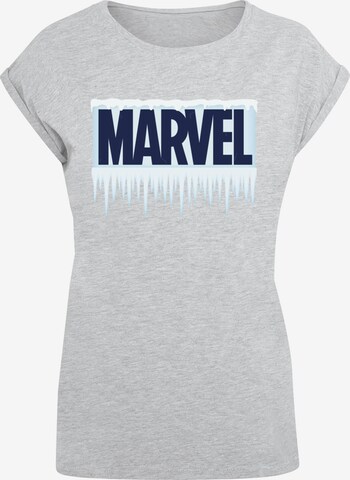 ABSOLUTE CULT Shirt 'Marvel - Icicle' in Grey: front