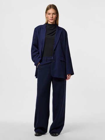 Wide Leg Pantalon 'PCKamil' PIECES en bleu