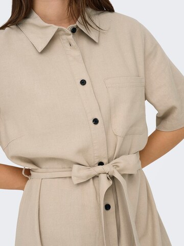 ONLY Shirt dress 'ONLCaro' in Beige
