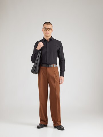 Slim fit Camicia business di BOSS in nero