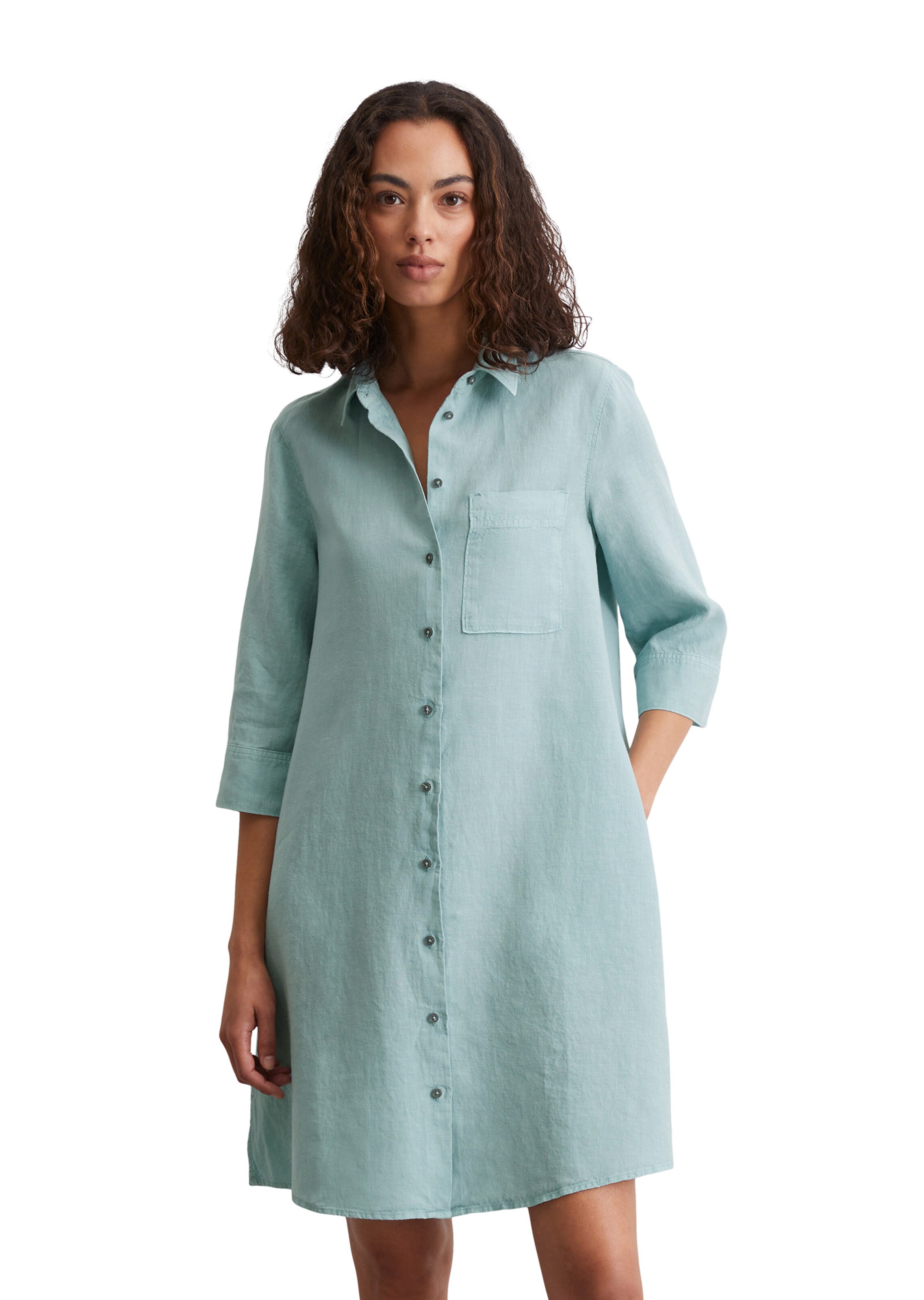 Marc O'Polo Kleid in Grün: Vorderseite