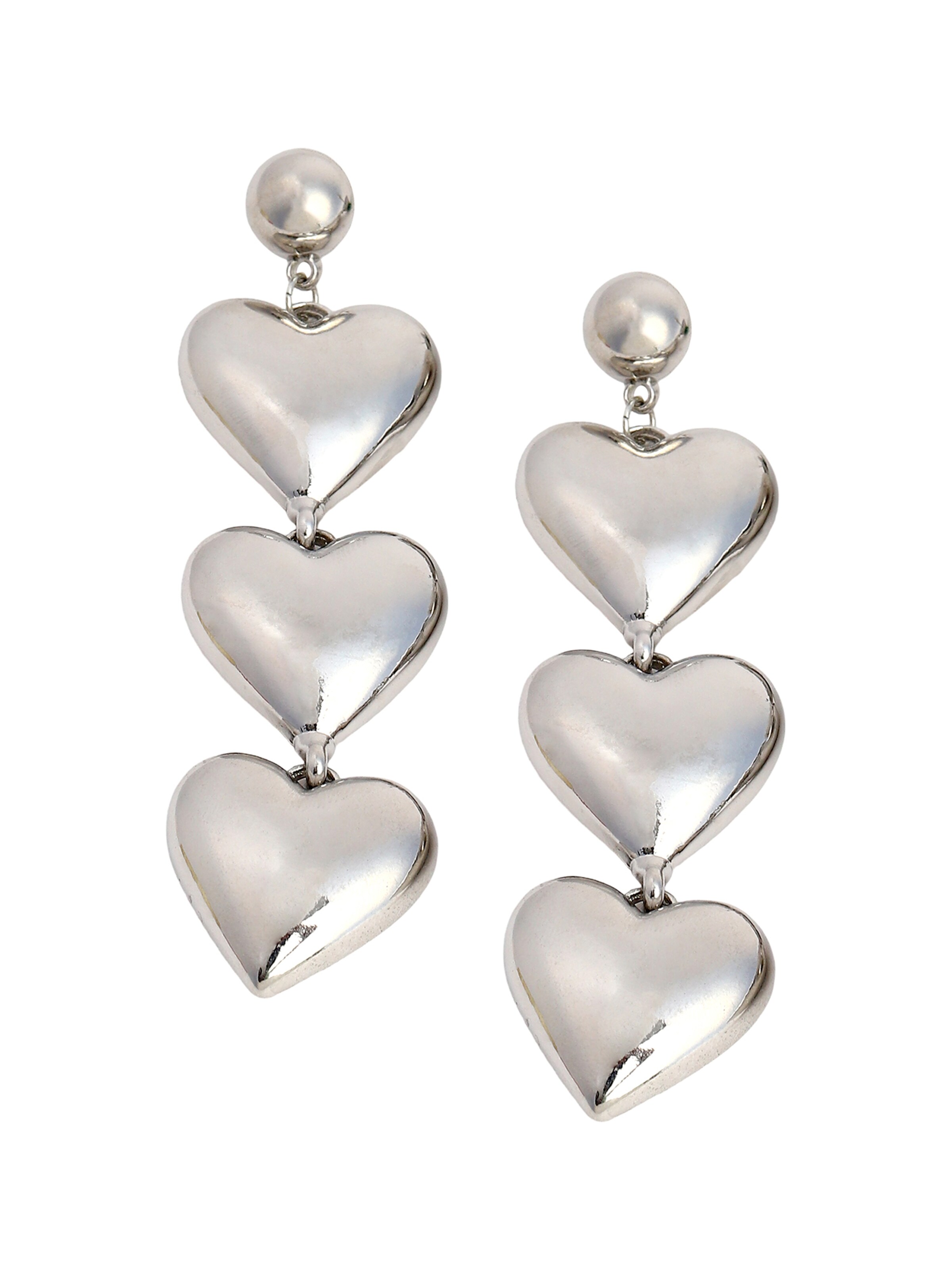 sudrabs SOHI Auskari: no priekšpuses