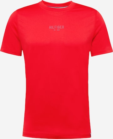 T-Shirt TOMMY HILFIGER en rouge : devant