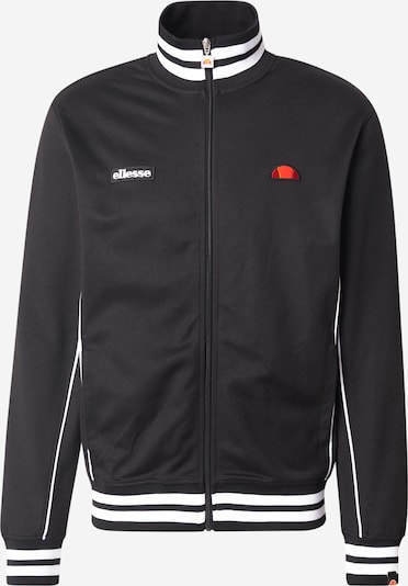 Džemperis 'Milan' iš ELLESSE, spalva – juoda / balta, Prekių apžvalga