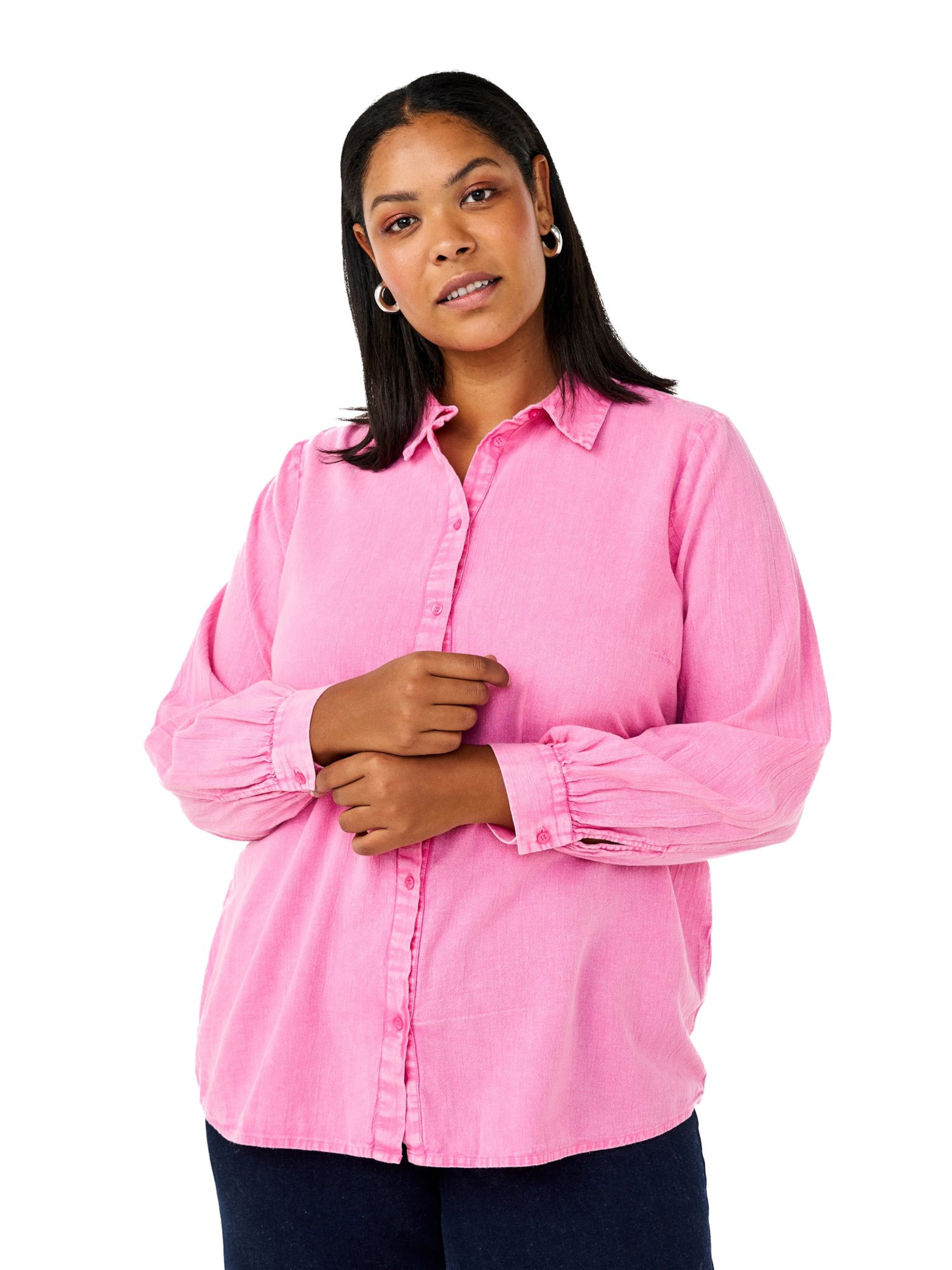 Zizzi Blúz 'Maliak' - rózsaszín: elől