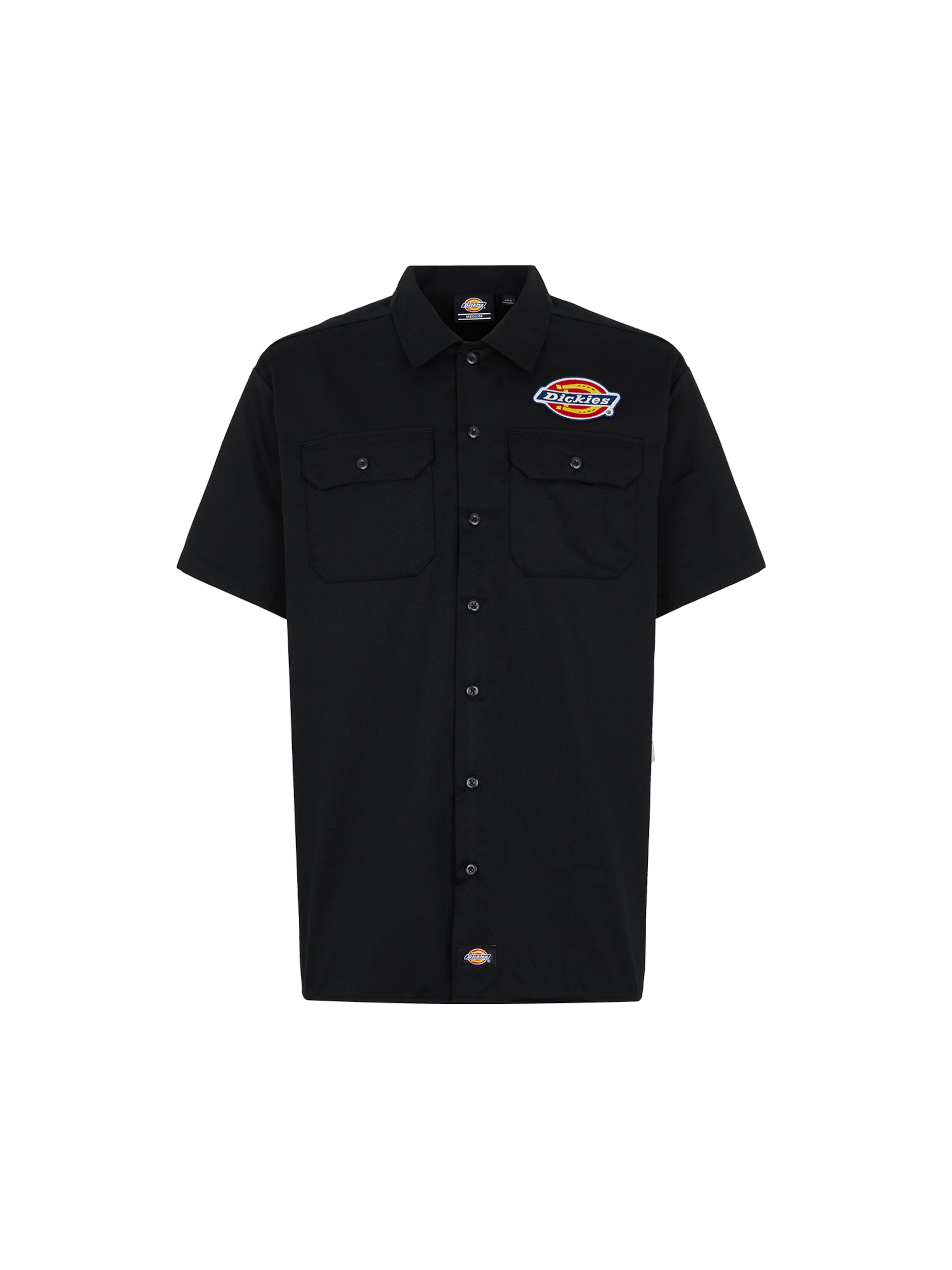 DICKIES Tavaline suurus Triiksärk 'Clintondale', värv must: eest vaates