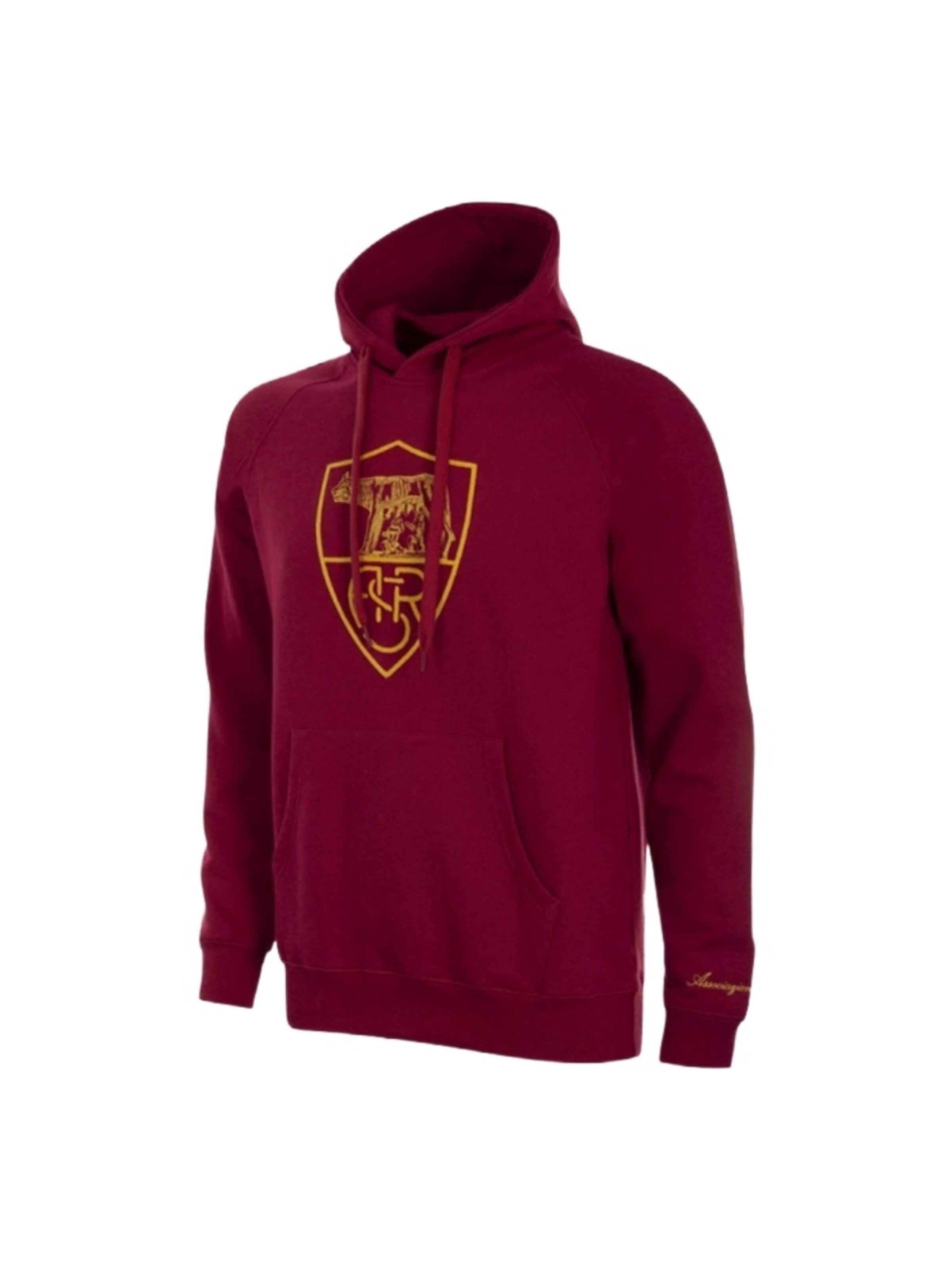 COPA FOOTBALL Trui 'AS Roma Heritage Hoodie Rosso' in Rood: voorkant
