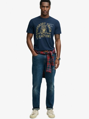 Superdry & Co - Camisa 'Vintage Prep' em azul