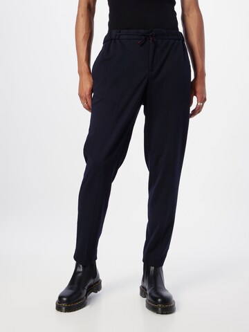 SCOTCH & SODA Tapered Ráncos nadrág 'Finch' - kék: elől