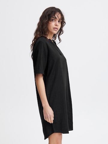 Robe-chemise 'LINO' ICHI en noir