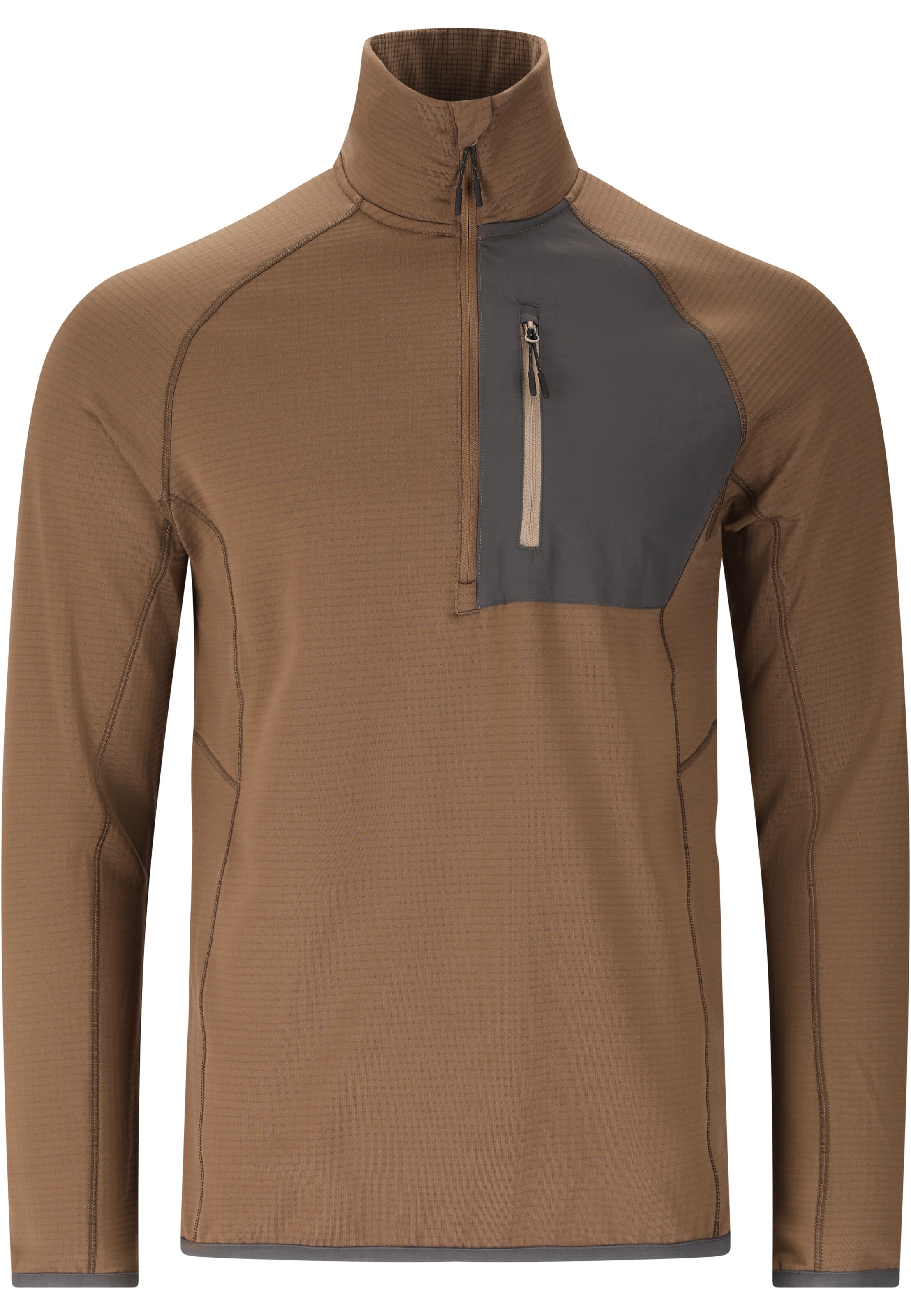 Whistler Sporttrui 'Helge' in Bruin: voorkant