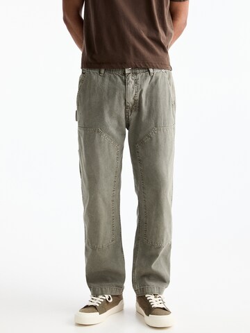 Loosefit Pantaloni cargo di Pull&Bear in verde: frontale