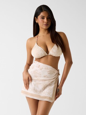 GUESS Beach Towel 'Pareo' in Beige: front