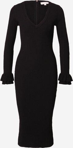 MICHAEL Michael Kors - Vestido de punto en negro: frente