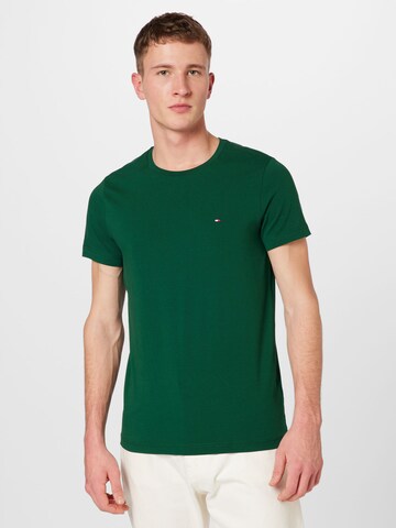 TOMMY HILFIGER Slim fit Μπλουζάκι σε πράσινο: μπροστά