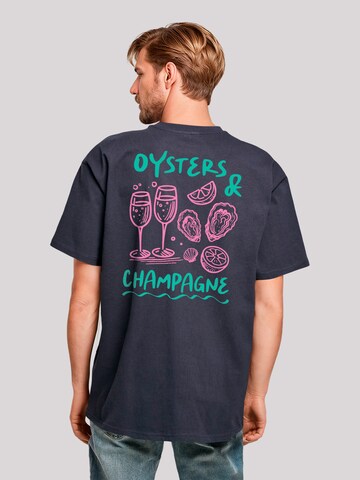 F4NT4STIC Shirt 'Oysters And Champagne' in Zwart
