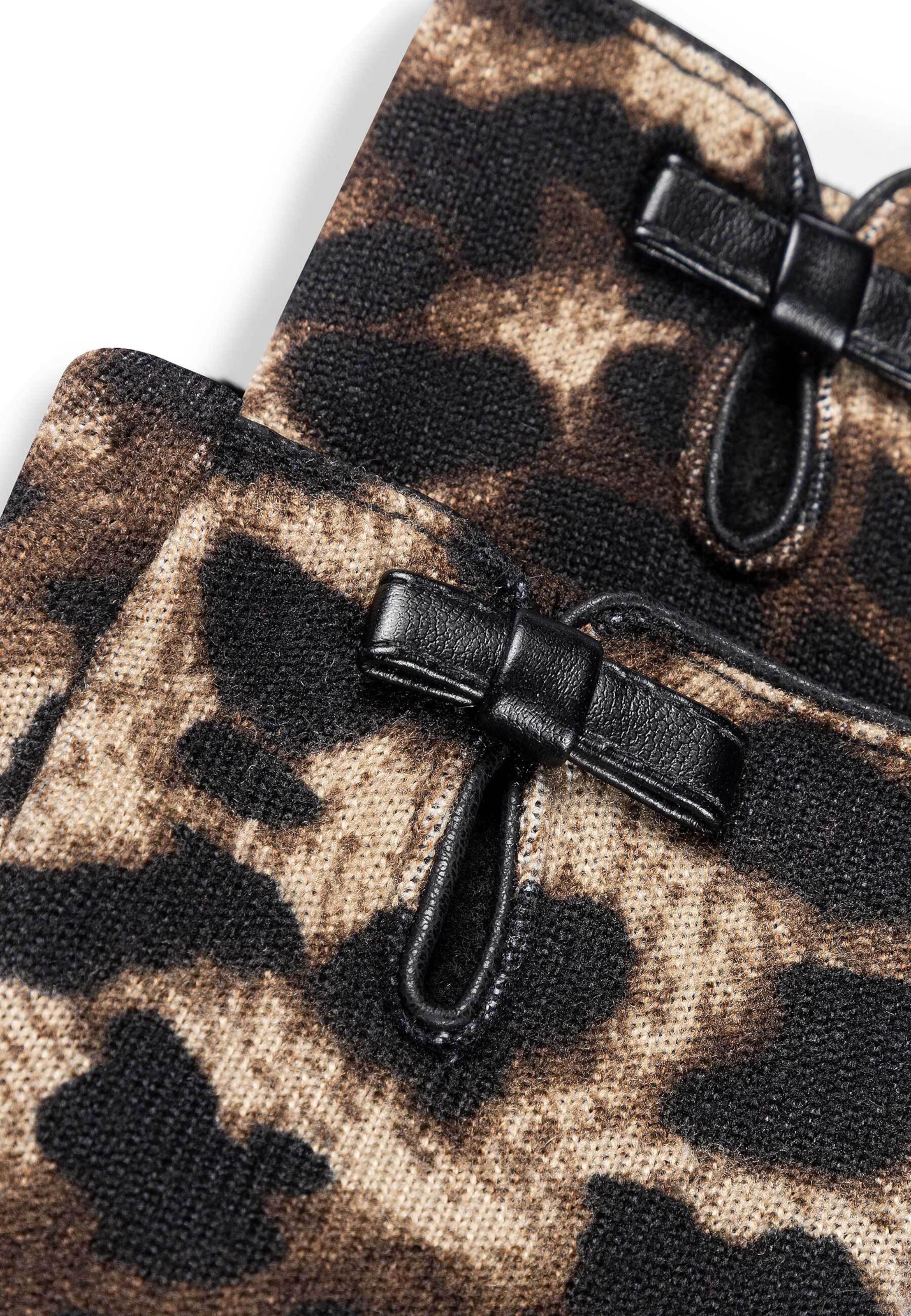 Roeckl Full finger gloves 'LEO BOW BOW' in Black