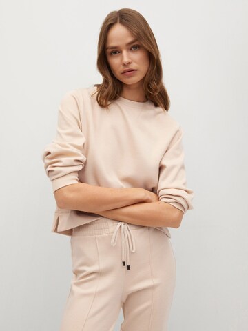 MANGO Sweatshirt 'Pique 8' in Beige: predná strana