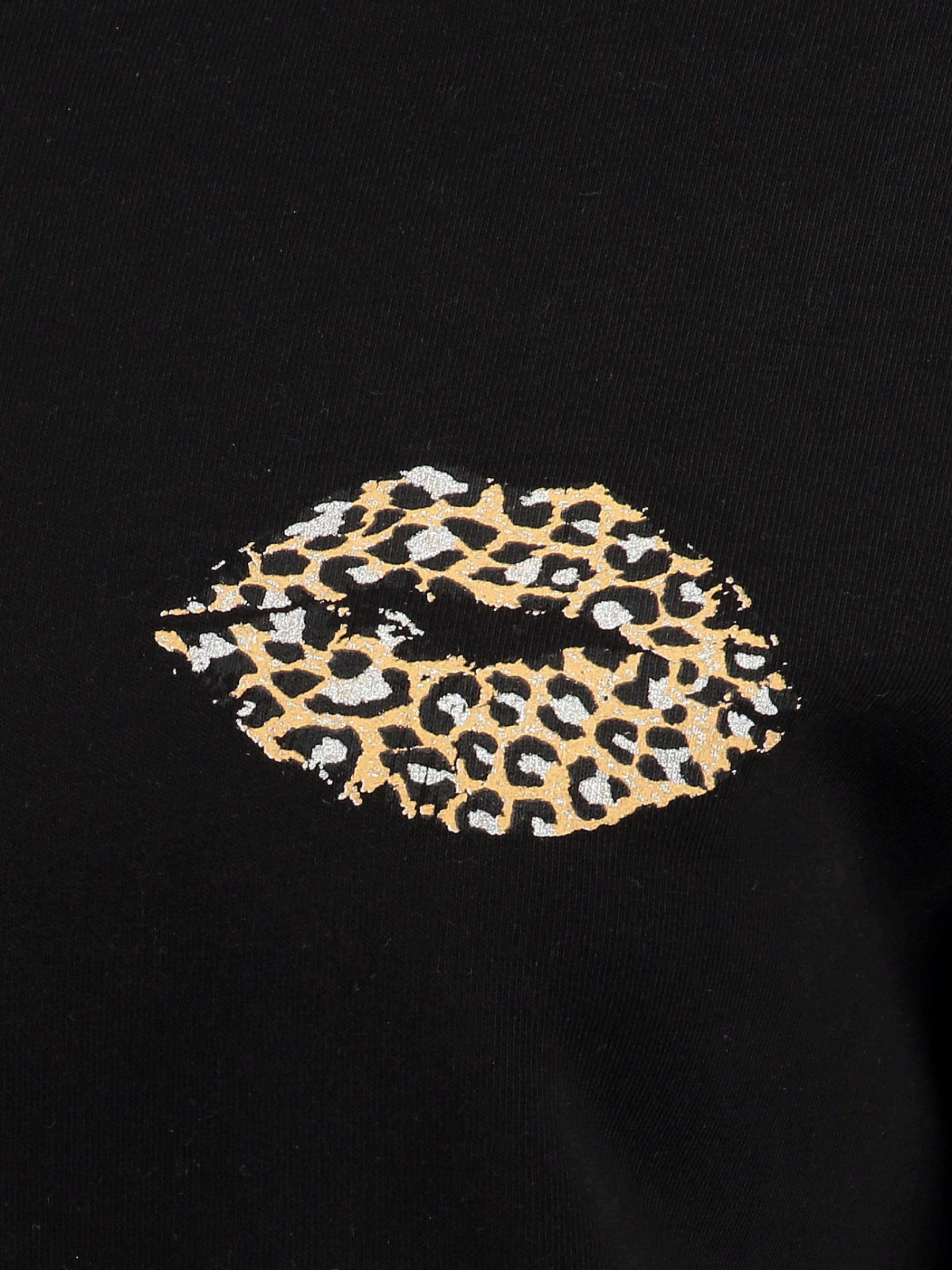 Key Largo Sweatshirt 'KISS' in Zwart