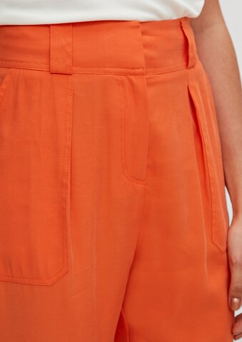Regular Pantalon COMMA en orange