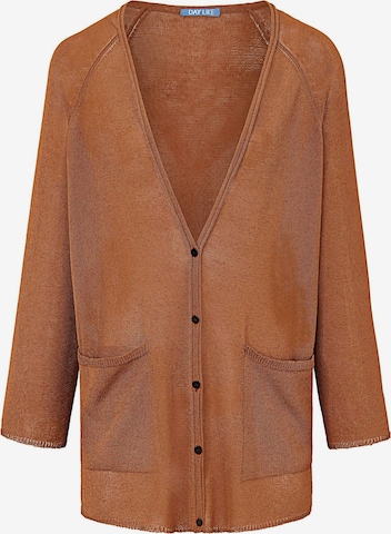 DAY.LIKE Strickjacke in Brown: front