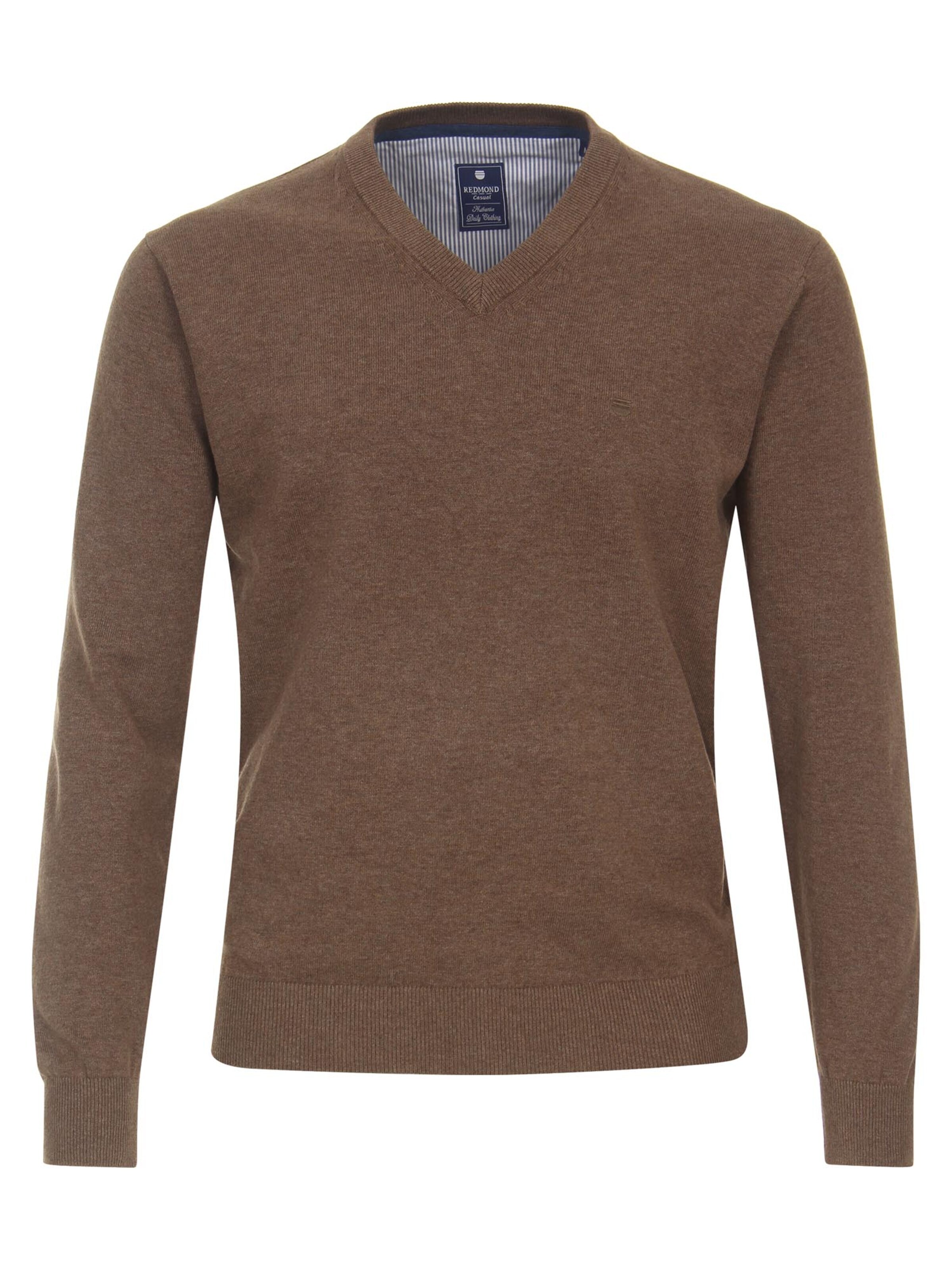 redmond Sweater 'Basic' in Brown: front