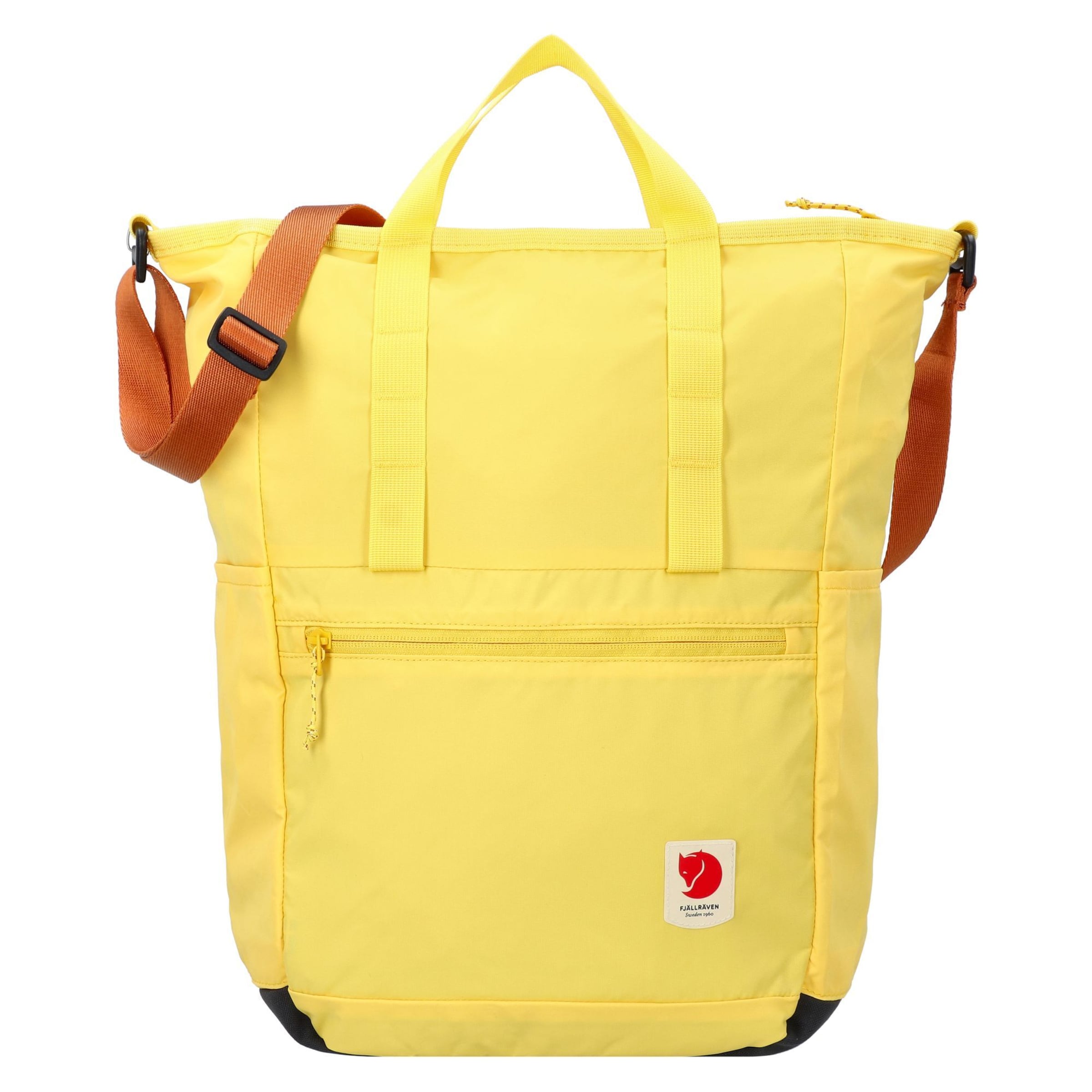 Zaino 'High Coast' di Fjällräven in giallo: frontale