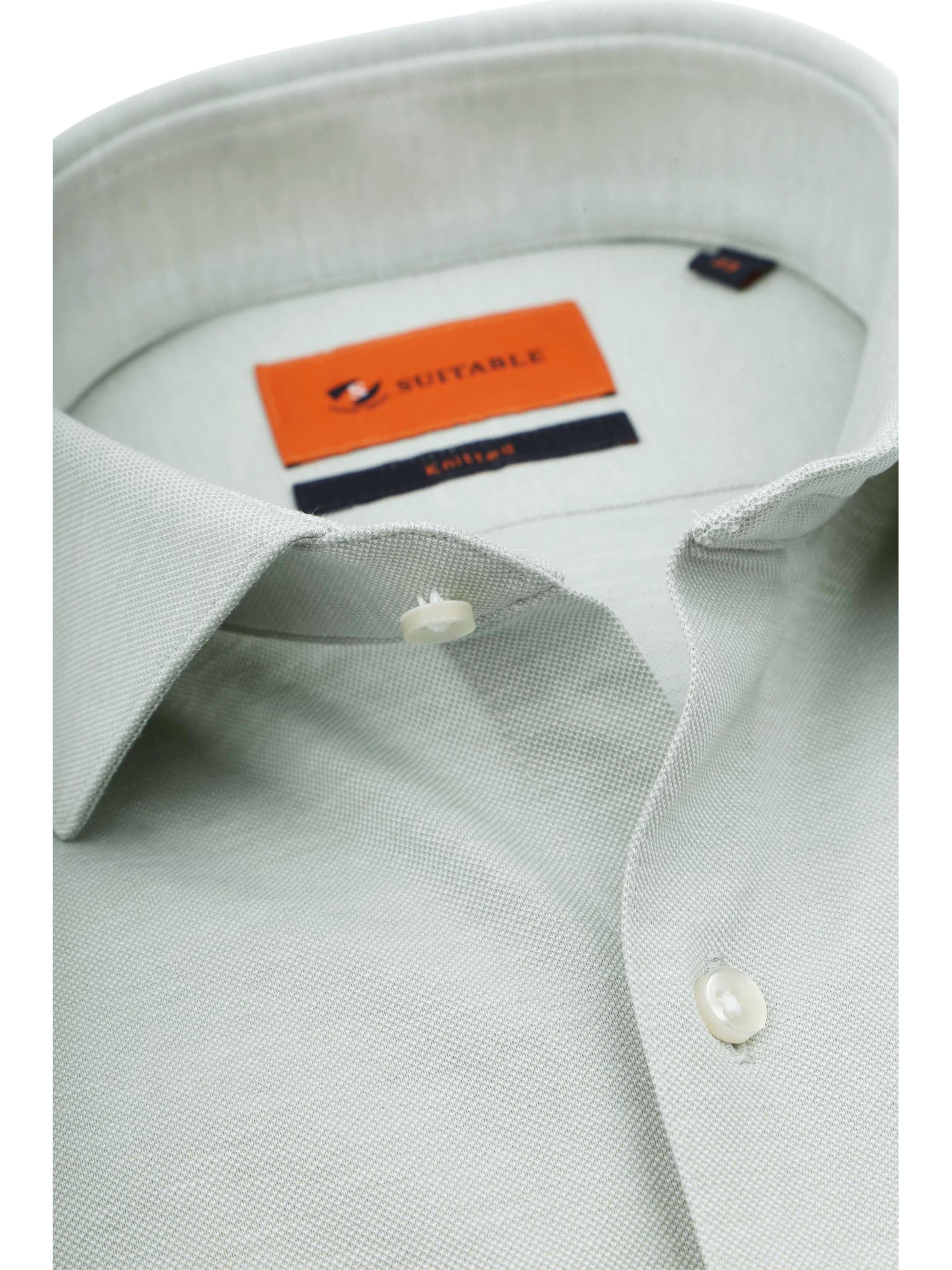 Suitable Slim fit Overhemd in Groen
