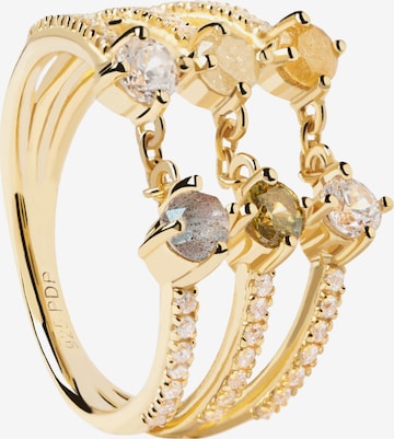 P D PAOLA Ring 'Juno' in Yellow: front