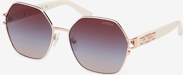 Lunettes de soleil GUESS en beige : devant