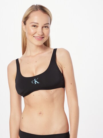 Calvin Klein Swimwear Bustier Bikinitoppi värissä musta: edessä